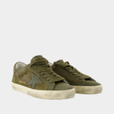 Sneakers Super Star - Golden Goose Deluxe Brand - Cuir - Kaki