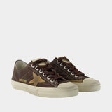 Sneakers V Star 2 - Golden Goose Deluxe Brand - Cuir - Marron