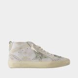 Sneakers Mid Star - Golden Goose Deluxe Brand - Cuir - Beige