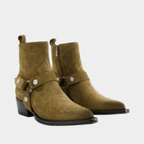 Bottines Debbie - Golden Goose Deluxe Brand - Cuir - Kaki