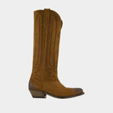 Bottes Wish Star - Golden Goose Deluxe Brand - Cuir - Kaki
