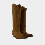 Bottes Wish Star - Golden Goose Deluxe Brand - Cuir - Kaki