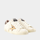 Sneakers Super Star - Golden Goose Deluxe Brand - Cuir - Beige