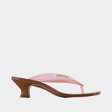 Escarpins Sandal T.40 - Versace - Synthétique - Rose