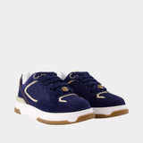 Sneakers - Versace - Cuir - Bleu