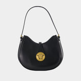 Sac Porté Épaule Small Hobo - Versace - Cuir - Noir