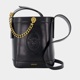 Sac Porté Épaule Mini Bucket - Versace - Cuir - Noir