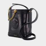 Sac Porté Épaule Mini Bucket - Versace - Cuir - Noir