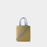 Cabas Museo Soft Mini - Marni - Cuir - Bleu