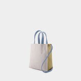 Cabas Museo Soft Mini - Marni - Cuir - Bleu