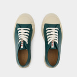 Sneakers Lace Up - Marni - Cuir - Vert