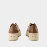 Sneakers Laced Up - Marni - Cuir - Marron