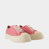 Sneakers Laced Up - Marni - Cuir - Rose