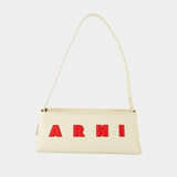 Sac Porté Épaule Museo - Marni - Cuir - Blanc