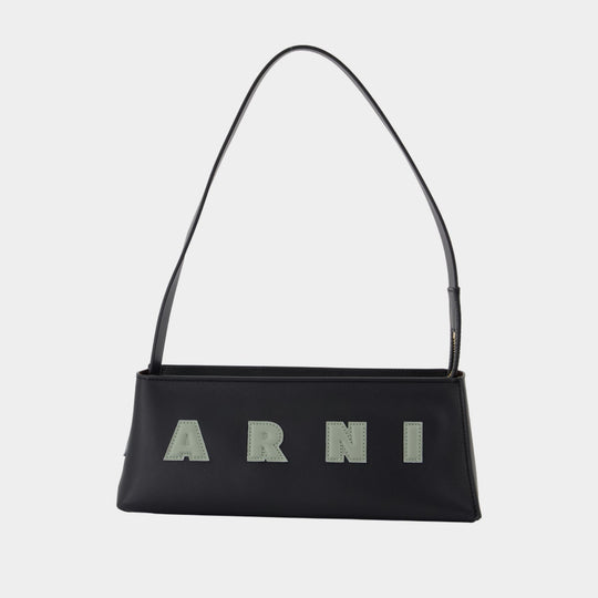 Sac Porté Épaule Museo - Marni - Cuir - Noir