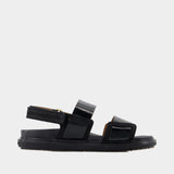 Sandales Fussbett - Marni - Cuir - Noir