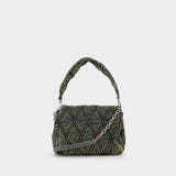Sac Porté Épaule Charm D Medium - DIESEL - Coton - Bleu
