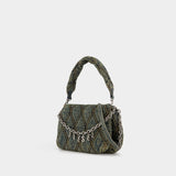 Sac Porté Épaule Charm D Medium - DIESEL - Coton - Bleu