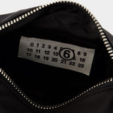 Sac À Bandoulière Pockets - MM6 Maison Margiela - Nylon - Noir