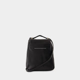 Sac À Bandoulière Numeric Small - MM6 Maison Margiela - Cuir - Noir