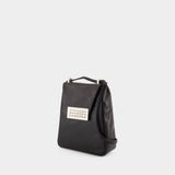 Sac À Bandoulière Numeric Small - MM6 Maison Margiela - Cuir - Noir