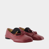 Ballerines - MM6 Maison Margiela - Cuir - Bordeaux