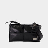 Sac À Bandoulière Top Handle Mini - MM6 Maison Margiela - Cuir - Noir
