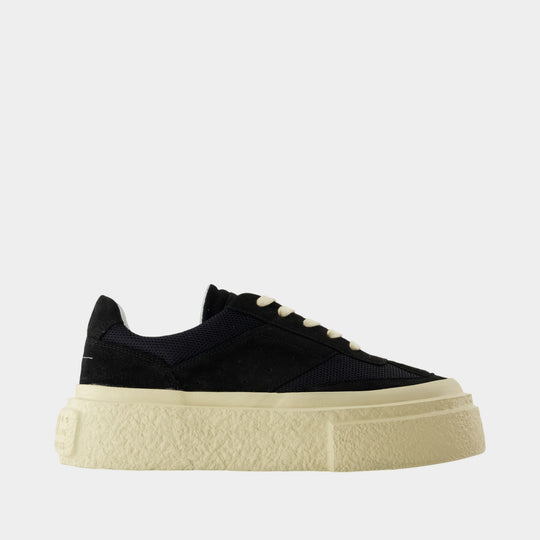 Sneakers - MM6 Maison Margiela - Cuir - Noir