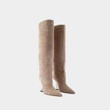 Bottes Nina - Paris Texas - Cuir - Beige