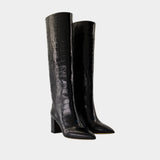 Bottes Anja 70 - Paris Texas - Cuir - Noir