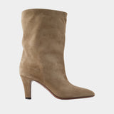Bottines Elsa 75 - Paris Texas - Cuir - Beige
