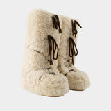 Bottes Icon Curly Extra - Moon Boot - Synthétique - Blanc