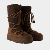 Bottes Mb X Gir Ltrack - Moon Boot - Cuir - Marron