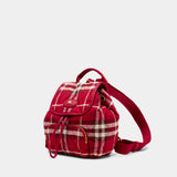 Sac À Dos Ll Mini S21 - Burberry - Synthétique - Rouge