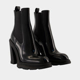 Bottes en Cuir Noir