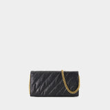 Wallet On Chain Crush - Balenciaga - Cuir - Noir
