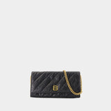 Wallet On Chain Crush - Balenciaga - Cuir - Noir