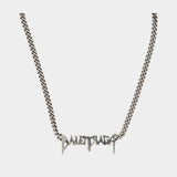 Collier Typo Metal - Balenciaga - Métal - Argenté