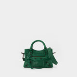 Sac À Bandoulière Le City Mini - Balenciaga - Cuir - Vert
