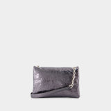 Sac Porté Épaule Monaco - Balenciaga - Cuir - Gris