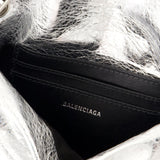 Sac Porté Épaule Monaco - Balenciaga - Cuir - Argenté