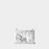 Sac Porté Épaule Monaco - Balenciaga - Cuir - Argenté