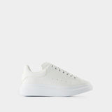 Sneakers Oversized - Alexander McQueen - Cuir - Blanc