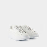 Sneakers Oversized - Alexander McQueen - Cuir - Blanc