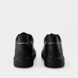 Sneakers Oversized - Alexander McQueen - Cuir - Noir