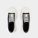 Sneakers Tread  Slick - Alexander McQueen - Toile - Noir/Blanc