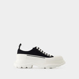 Sneakers Tread  Slick - Alexander McQueen - Toile - Noir/Blanc