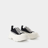 Sneakers Tread  Slick - Alexander McQueen - Toile - Noir/Blanc