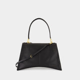 Sac À Main Hourglass Soft Medium - Balenciaga - Cuir - Noir