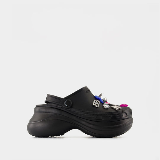 Mules Crocs - Balenciaga - Synthétique - Noir